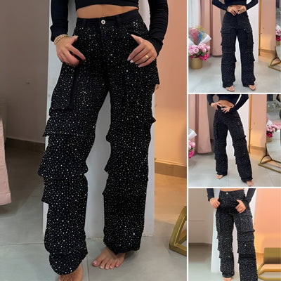 Morgane™ | Pantalon avec Strass